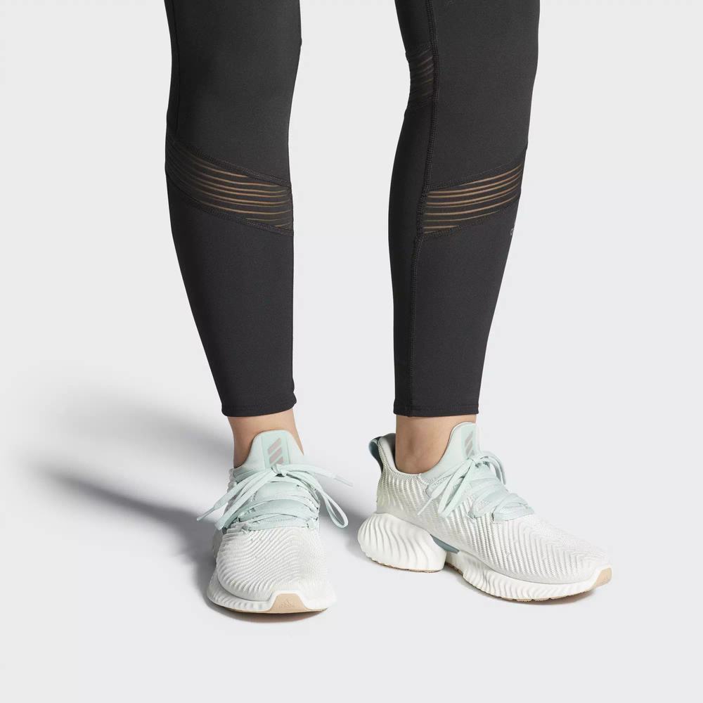 Adidas Alphabounce Instinct Tenis Para Correr Verdes Para Mujer (MX-82759)